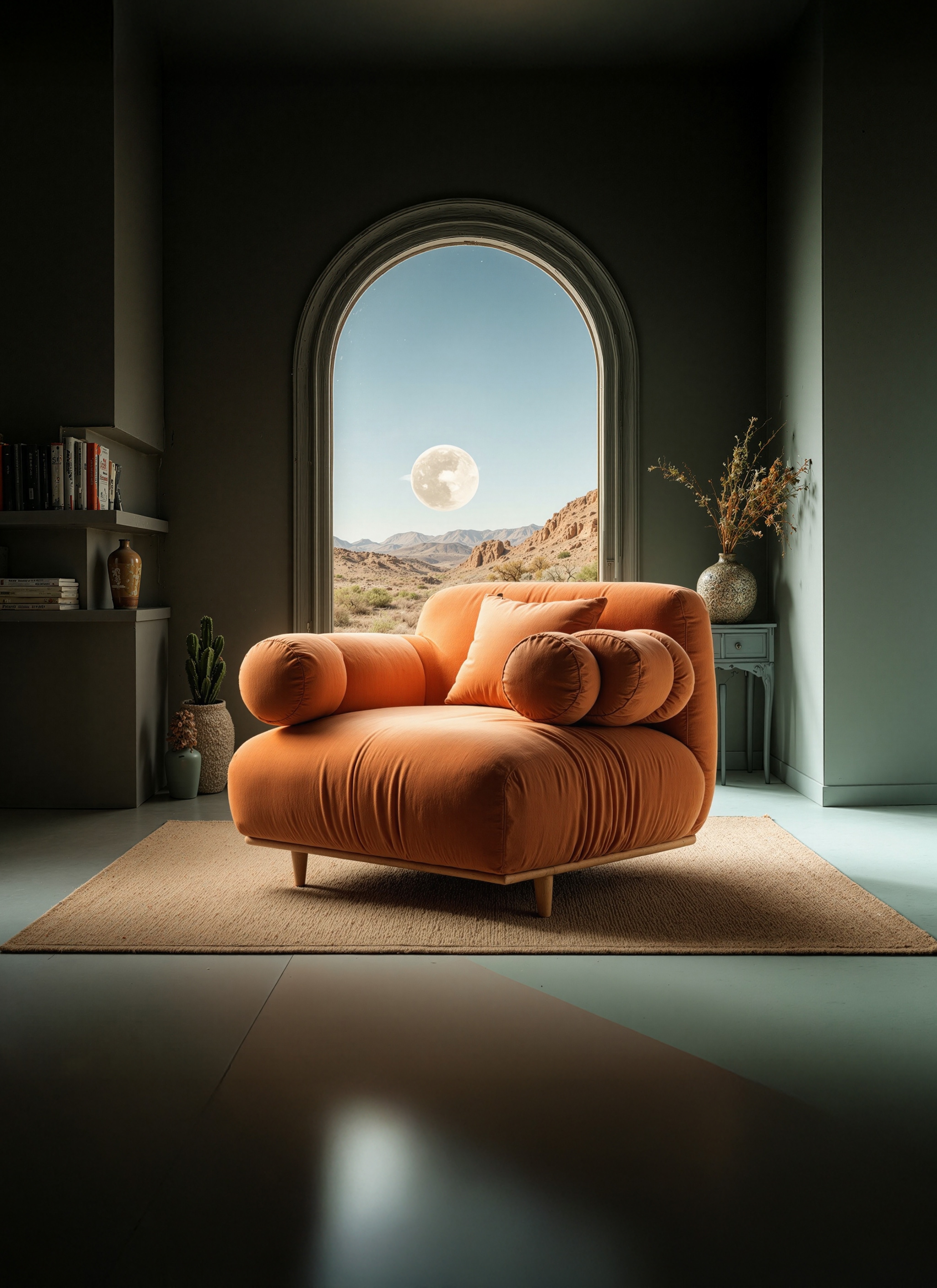 Fauteuil Nuage Terracotta
